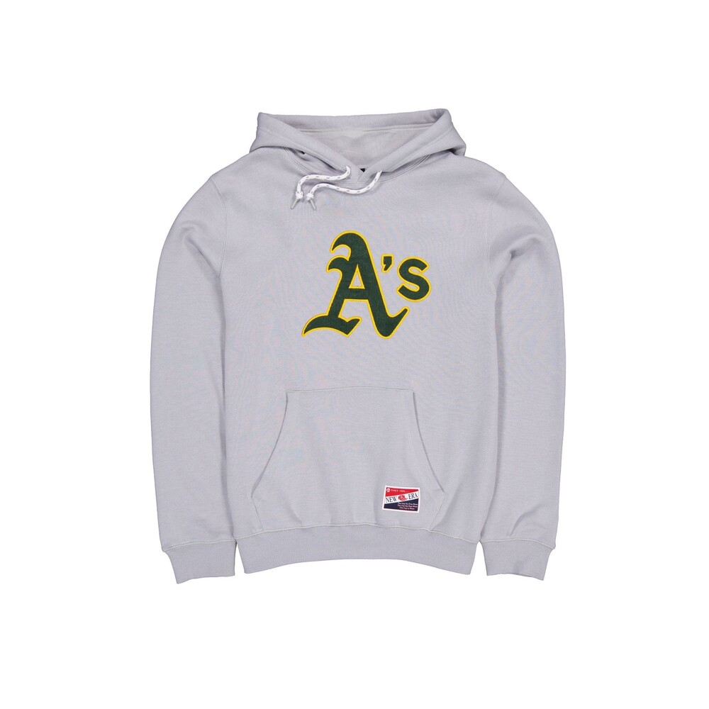New Era Athletics Throwback Gray Hoodie - Size M